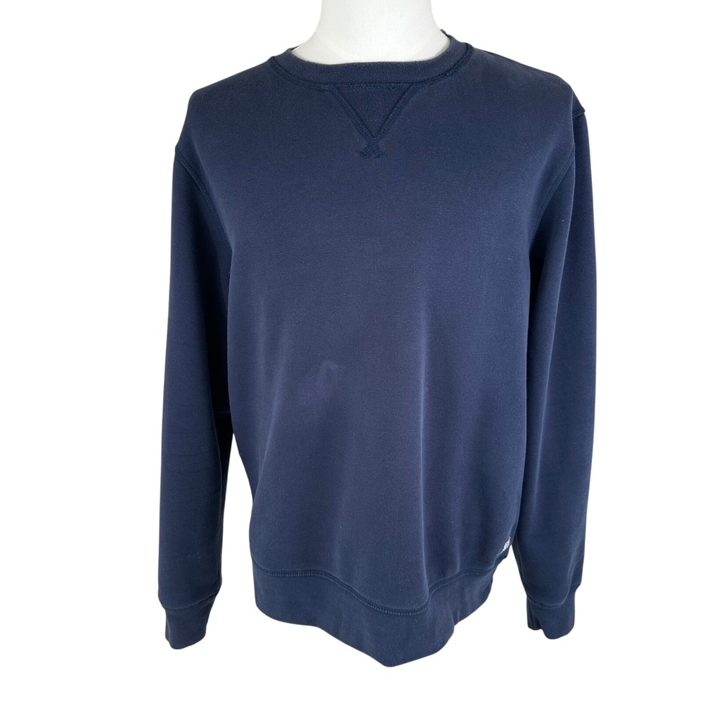 Iron and Resin Sweatshirt Men XL Navy Blue Biker Moto Surf California Fleece